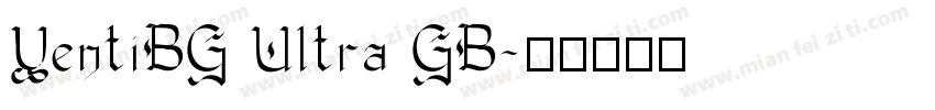 YentiBG Ultra GB字体转换